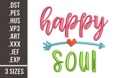 Happy Soul Arrow| Embroidery Design Product Image 1