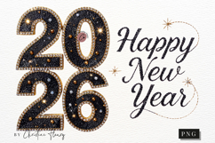 Faux Embroidery NYE 2026 PNG Product Image 4