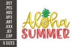 Aloha Summer | Pineapple Embroidery Product Image 1