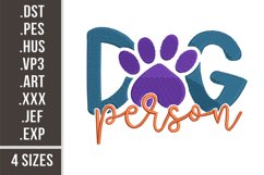 Dog Person | Dog Owner Embroidery Product Image 1