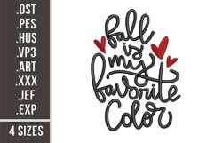 Fall Is My Favorite Color | Autumn Quote Embroidery Product Image 1