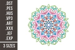Colorful Mandala | Embroidery Design Product Image 1