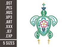 Mandala Turtle |Esoteric Embroidery Product Image 1