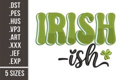 Irish-ish | St. Patrick's Day Embroidery Design Product Image 1