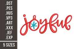 Joyful | Christmas Embroidery Product Image 1