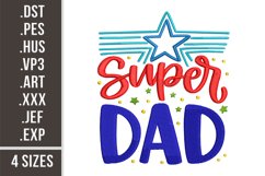 Super Dad | Father's Day Embroidery Product Image 1