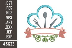 Kitchen Monogram | Kitchen Sign Embroidery Product Image 1