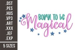 Born To Be Magical | Cute Baby Embroidery Product Image 1