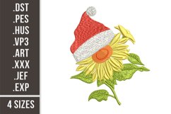 Christmas Sunflower | Embroidery Design Product Image 1