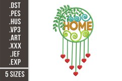 Home Sign | Dream Catcher Embroidery Designs Product Image 1