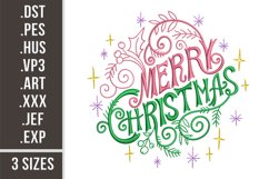 Merry Christmas | Retro Embroidery Product Image 1