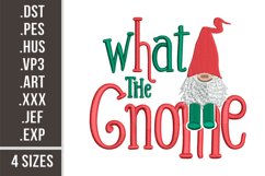 What the Gnome! | Christmas Embroidery Product Image 1