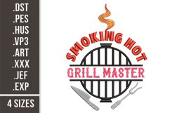 Grill Master | Embroidery Design Product Image 1