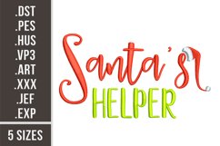 Santa's Helper | Christmas Embroidery Design Product Image 1