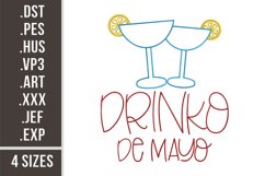 Drinko De Mayo | Funny Mexican Embroidery Product Image 1