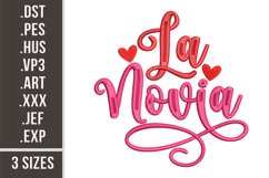 La Novia | Mexican Wedding Machine Embroidery Design Product Image 1
