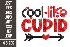 Cool Like Cupid | St. Valentine's Day Embroidery Design Product Image 1