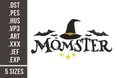 Momster | Halloween Embroidery Design Product Image 1