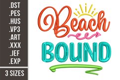 Beach Bound | Embroidery Design Product Image 1