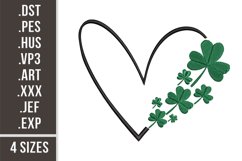 Clover Heart | Embroidery Design Product Image 1