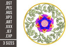 Floral Mandala | Embroidery Design Product Image 1