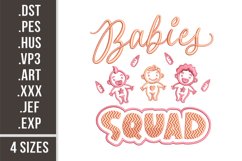 Babies Squad | Embroidery Design Product Image 1