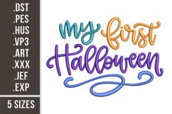 My First Halloween | Kids Embroidery Design 5 sizes Product Image 1