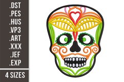 Sugar Skull Embroidery Pattern Product Image 1