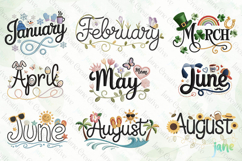 Embroidery Calendar Months Of The Year Product Image 5
