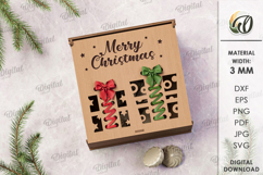 Embroidery Gift Boxes Bundle Lasercut. Christmas box SVG Product Image 10