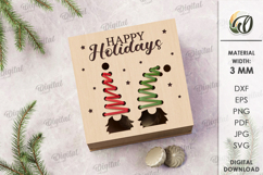 Embroidery Gift Boxes Bundle Lasercut. Christmas box SVG Product Image 13