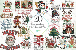 Embroidery Christmas PNG Sublimation Product Image 1