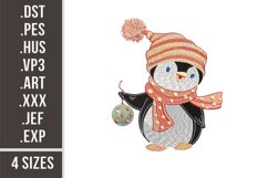 Christmas Penguin | Embroidery Design Product Image 1