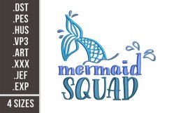 Mermaid Squad | Summer Embroidery Product Image 1