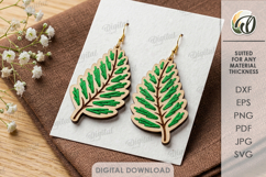 Embroidery Earrings Bundle Laser Cut. Embroidery Blank SVG Product Image 12