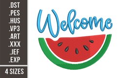 Welcome | Watermelon Embroidery Design Product Image 1