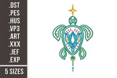 Mandala Turtle | Celestial Esoteric Embroidery Product Image 1