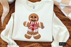 Gingerbread Man Latch Hook Crochet PNG Product Image 3