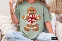 Gingerbread Man Latch Hook Crochet PNG Product Image 9