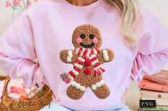 Gingerbread Man Latch Hook Crochet PNG Product Image 10