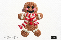 Gingerbread Man Latch Hook Crochet PNG Product Image 4