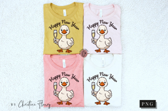 Funny Goose Happy New Year PNG Product Image 6