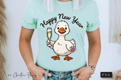 Funny Goose Happy New Year PNG Product Image 8