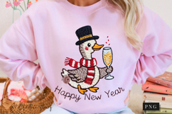 Funny Goose Happy New Year PNG Product Image 9