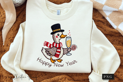 Funny Goose Happy New Year PNG Product Image 3