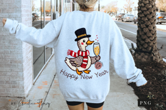 Funny Goose Happy New Year PNG Product Image 5
