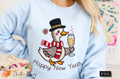 Funny Goose Happy New Year PNG Product Image 7