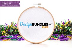 Embroidery Hoop Mock up for Mardi Gras Product Image 1