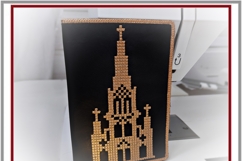 Catholic Cathedral ITH Passport Case Machine Embroidery File Product Image 5