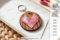 Embroidery Keychains Bundle Laser Cut. Embroidery Blank SVG Product Image 2